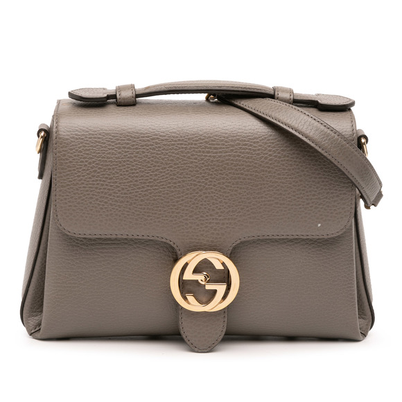 Pre-Loved Gucci Small Dollar Calf Interlocking G Satchel - Picture 1 of 11